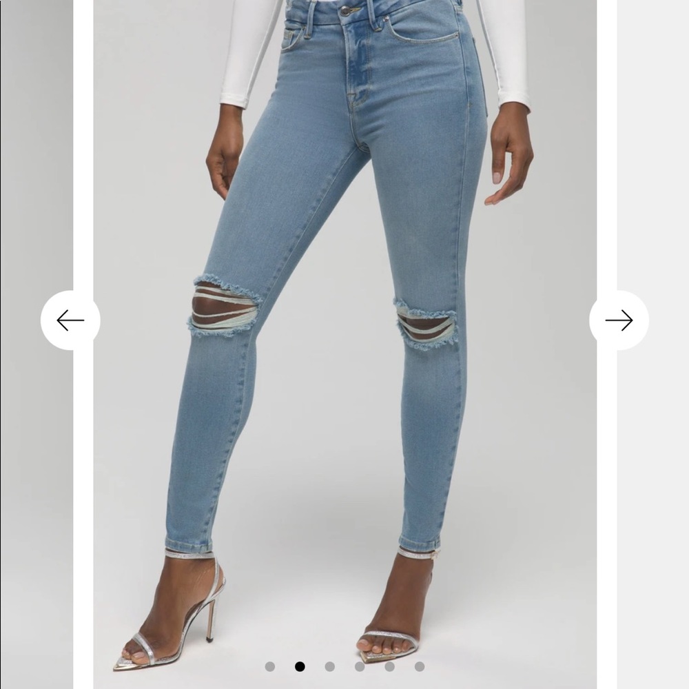Good American “good legs crop” jeans